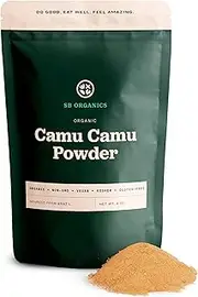 Sun Bay Organics Camu Camu Berry Powder from Brazil - Non-GMO Kosher - Rich in Vitamin C - 8 oz