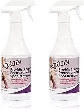 Capture Carpet Cleaner Soil Release Pre-Mist 24 Ounce - 2 Pack - Loosens The Toughest Dirt, Odors, Grease, Smell and Allergens