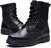 [NVBHOF] Tactical Combat Boots, Outdoor Waterproof Steel Toe Cap High Top Tactical Work Boots, Lightweight Lace Up Hiking Boots, for Military Training Boots