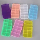 Compact Transparent Storage Box Case for Small Items and Jewelry Pills