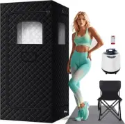 Personal Portable Steam Sauna for Home with 3L 1000W Steamer,...
