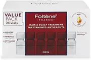 FOLTENE Scalp & Hair Treatment for Men – Revitalizing Formula to Strengthen, Restore Fullness, and Reduce Thinning – Advanced Care for Healthier, Thicker Strands (24 Vials)
