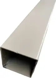 Cream 1 x 2400mm Powder coated Aluminium Post Tube Pipe Fence Support 3" 75mm