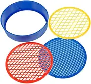GAROZATION 1 Set Soil Sieve Heavy-Duty Garden Sieve and Soil Sifter Sifting Dirt Garden Sifter Strainer Mesh Pan Screen Gardening Accessories Gardening Large Outdoor Small Sifting Pan Plastic