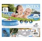 Intex 8 x 24 Inch Easy Set Inflatable Swimming Pool with Filter, Blue