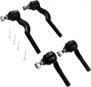 MAX COOL 4PCS Inner Outer Tie Rod Ends Suitable for Mitsubishi Triton MK 4WD 10/1996-2006