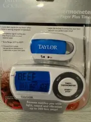 Taylor 1479-21 Programmable Food Thermometer with Wireless Remote , New
