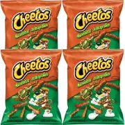 Cheetos Brand CHEDDAR JALAPENO Crunchy Cheese Flavored Snacks 8.5 oz (4 Bags)