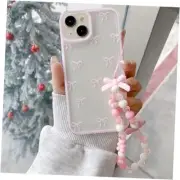 Ribbon Bowknot Case for,Bows Phone Case Cute Bow Cases Clear iPhone 11 Pink