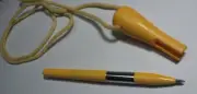 Parker Slinger Ballpoint Pen Mandarin Yellow Ring Around The Neck New