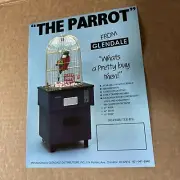 nos original Factory The Parrot Birdcage Vending Glendale arcade game flyer