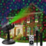 Laser Lights Outdoor - Projector Lights with Red and Green Star Show Christmas