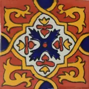 C310 - 3 Sq Ft Tiles Ceramic Mexican Talavera Handmade Tile 27 PCS 4x4