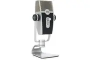 AKG Pro Audio Lyra Ultra-HD USB C Microphone for Recording, Streaming, Gaming, Podcasting, ASMR on PC and Mac, Condenser Mic for Laptop or Computer, Adjustable Stand, Plug and Play Blue and Silver