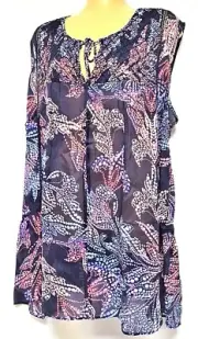 TS TAKING SHAPE VIRTU plus size M / 20 Martinique Top semi-sheer NWT rrp$110!