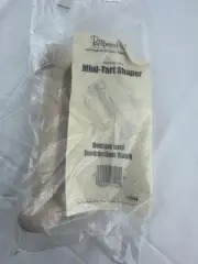 Retired The Pampered Chef 6" Wooden Mini Tart Shaper Tool #1590