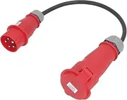 CEE Adapter, 32A Female to 16A Male 5 Pin High Current CEE Water Proof Adapter for Construction Sites Camping Garden 220 to 380V Or 240 to 415V, Outdoor Generator Cords Sets