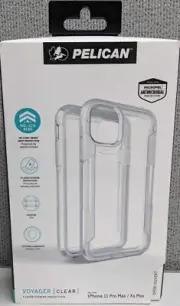 Pelican Voyager Rugged Clear Case + Holster for iPhone 11 Pro Max / Xs Max 6.5"