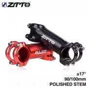Bicycle Stem 90/110 31.8mm Bar Clamp 17 Degree Black & Red MTB Road Bike XC ZTTO