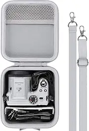 Baval Camera Case Compatible with KODAK PIXPRO AZ405/AZ425/AZ255/AZ401/AZ528 Digital Camera Vlogging Camera,White Case