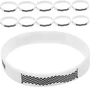 MOLUCKFU 12pcs Checkered Flag Silicone Bracelets Race Themed Sports Wristbands for Events Parties Skin Friendly Design present for Racing Enthusiasts
