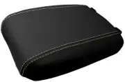 Console Lid Pull Over Cover Leather for Toyota Tacoma 2016-2019 Beige Stitch