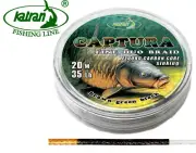 Katran Fishing Line Duo Braided Hooklink Sinking CAPTURA 20m 20lb/30lb/35lb