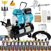 Master Airbrush Cool Runner II Dual Fan Air Storage Tank Compressor System Kit