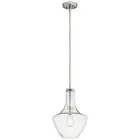 Kichler 42141NICS Everly 1-Light 10.5" Pendant in Brushed Nickel