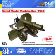 ICM 35676 1/35 Soviet Maxim Machine Gun (1941) model kit 30 mm scale model kit