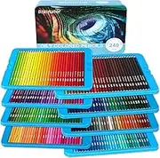 Colouring Pencils, Professional Set of 240 in a metal Box, Numbered, Soft Core Colouring Pencils Set For Children Adult Drawing Sketching, Shading, Coloring Blending and Layering