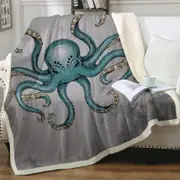 Angry Octopus Throw Blanket