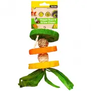 Hanging Hula Rope and Straw Veggie Chew 19cm Small Animal Dental Chew by Pet One