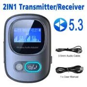 Wireless Bluetooth 5.3 Transmitter Receiver MP3 Audio Adapter 3.5mm Aux Car PC