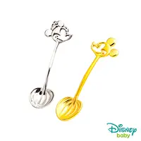 在飛比找PChome24h購物優惠-Disney迪士尼系列金飾 黃金/純銀湯匙木盒套組A-米奇+