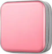Heavy-Duty CD/DVD Storage Wallet for 40 Discs - Light Pink