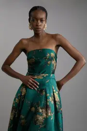 Floral Print Woven Corset Top