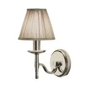 Stanford 1 Light Nickel Wall Lamp - Shimmer Grey