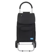 White Magic 99cm Handy Shopping Trolley Storage Bag Original w/ Wheels Black