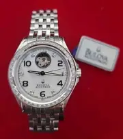 Bulova Accutron Kirkwood 63R117 Swiss Automatic Ladies Watch NEW With Tag & BOX