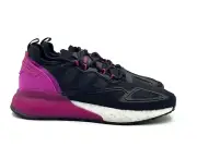 Adidas ZX 2K Boost Women Casual Running Shoe Black Pink Athletic Trainer Sneaker