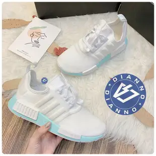 帝安諾-實體店面 Adidas NMD_R1 歐美限定 白色 冰藍 蒂芬尼 湖水綠 女 休閒鞋 慢跑鞋 EF4273【APP下單享4%點數】