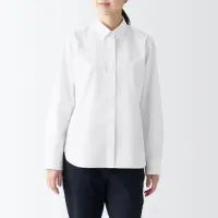 在飛比找momo購物網優惠-【MUJI 無印良品】女有機棉水洗平織布長袖襯衫(共6色)