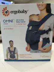 Ergobaby Omni Breeze Cool Air Mesh Ergonomic Baby Carrier Midnight Blue New