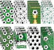 24 Pieces Sports Party Favors Soccer Mini Notepads Soccer Party Favors Soccer Notepad Spiral Journal Notebooks Teacher Classroom Reward Party Supplies for Teens Boys Girls
