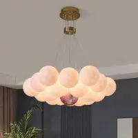 在飛比找Yahoo!奇摩拍賣優惠-北歐星球月球泡泡吊燈 網紅ins客廳臥室餐廳少女房3D彩球月