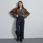 【LINE-UP WEARS】薄磨毛織紋挺版西裝褲(早秋新款 挺版毛料西裝褲)