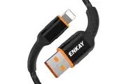 8 Pin Data Transfer 2.4A 1m Charging Cable Black