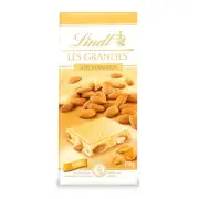 Lindt Les Grandes 32 Percent Almonds IN White Chocolate 150g