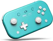 8BitDo Lite 2 Bluetooth Gamepad for Switch, Switch Lite, Android and Raspberry Pi (Turquoise)